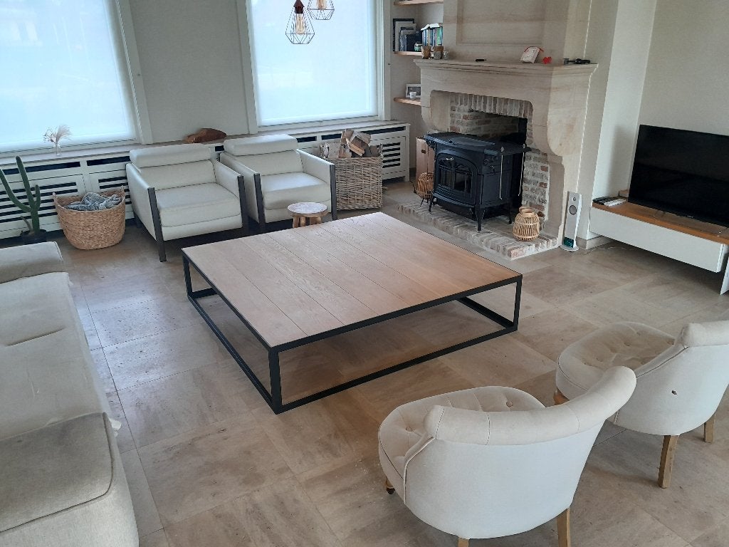 Salontafel, Huis en Inrichting, Ophalen, Vierkant, Nieuw, Eikenhout