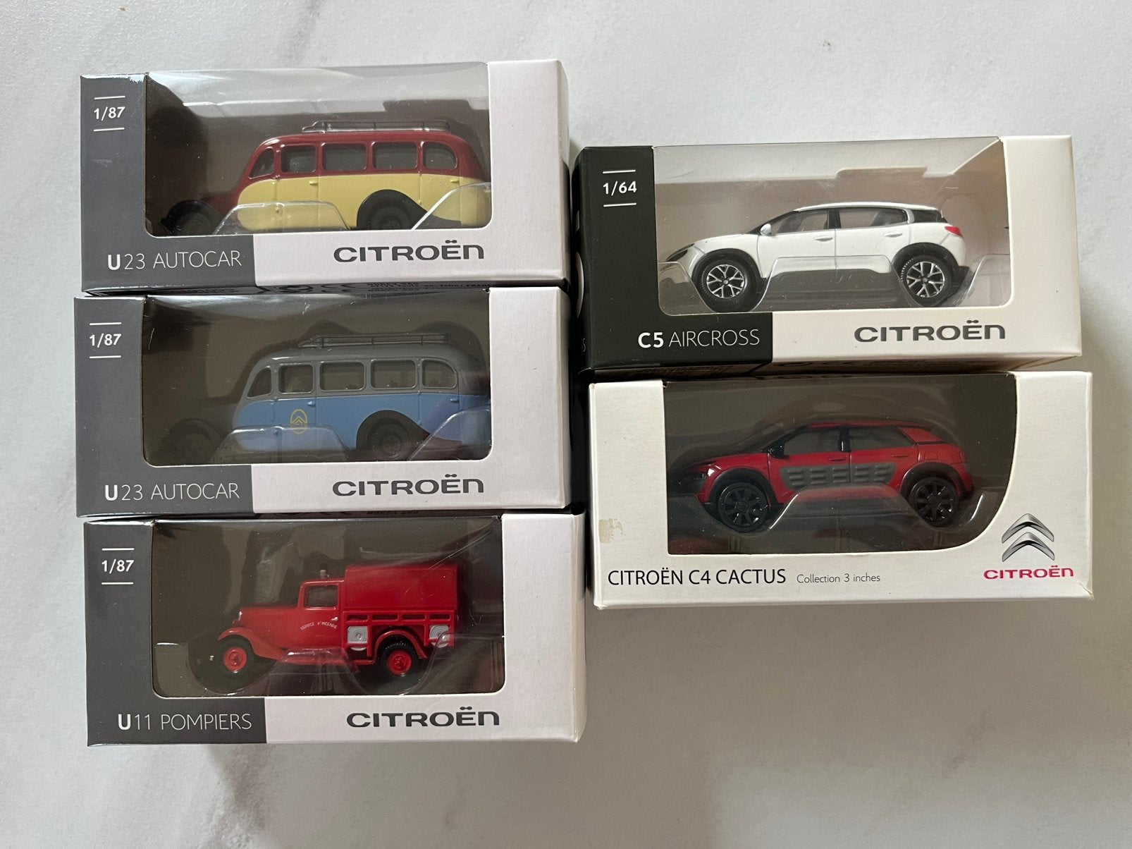 5 Citroën miniatuur auto’s, Enlèvement, Comme neuf, Voiture