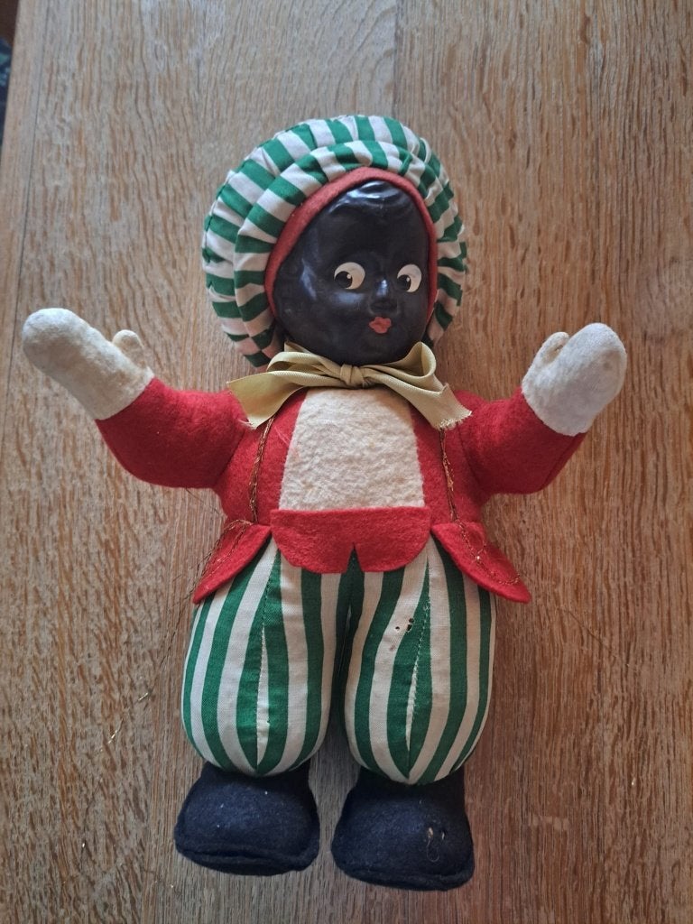 oude zwarte piet pop, Antiquités & Art, Curiosités & Brocante, Enlèvement ou Envoi