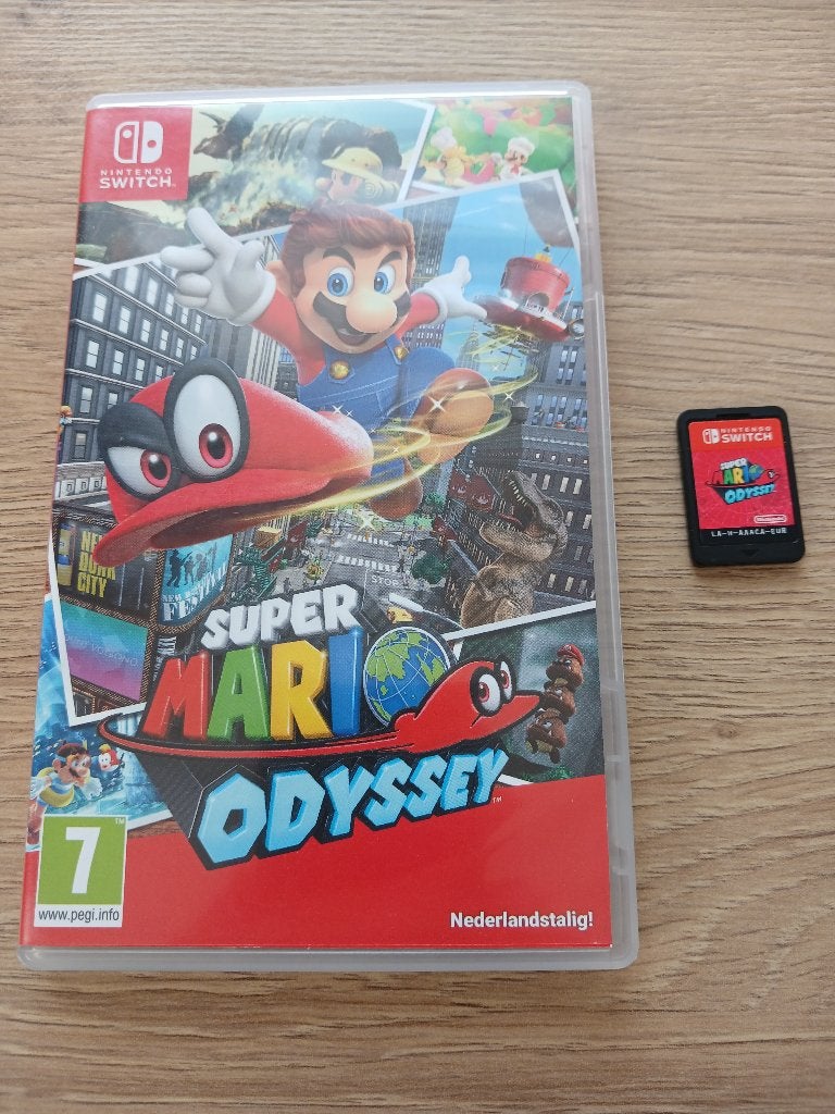 Mario odyssey voor nintendo switch, Ophalen, 2 spelers, Zo goed als nieuw, Eén computer