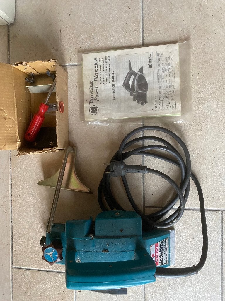 schaafmachine makita 1923B, Doe-het-zelf en Bouw, Ophalen of Verzenden, Gebruikt, Elektrisch