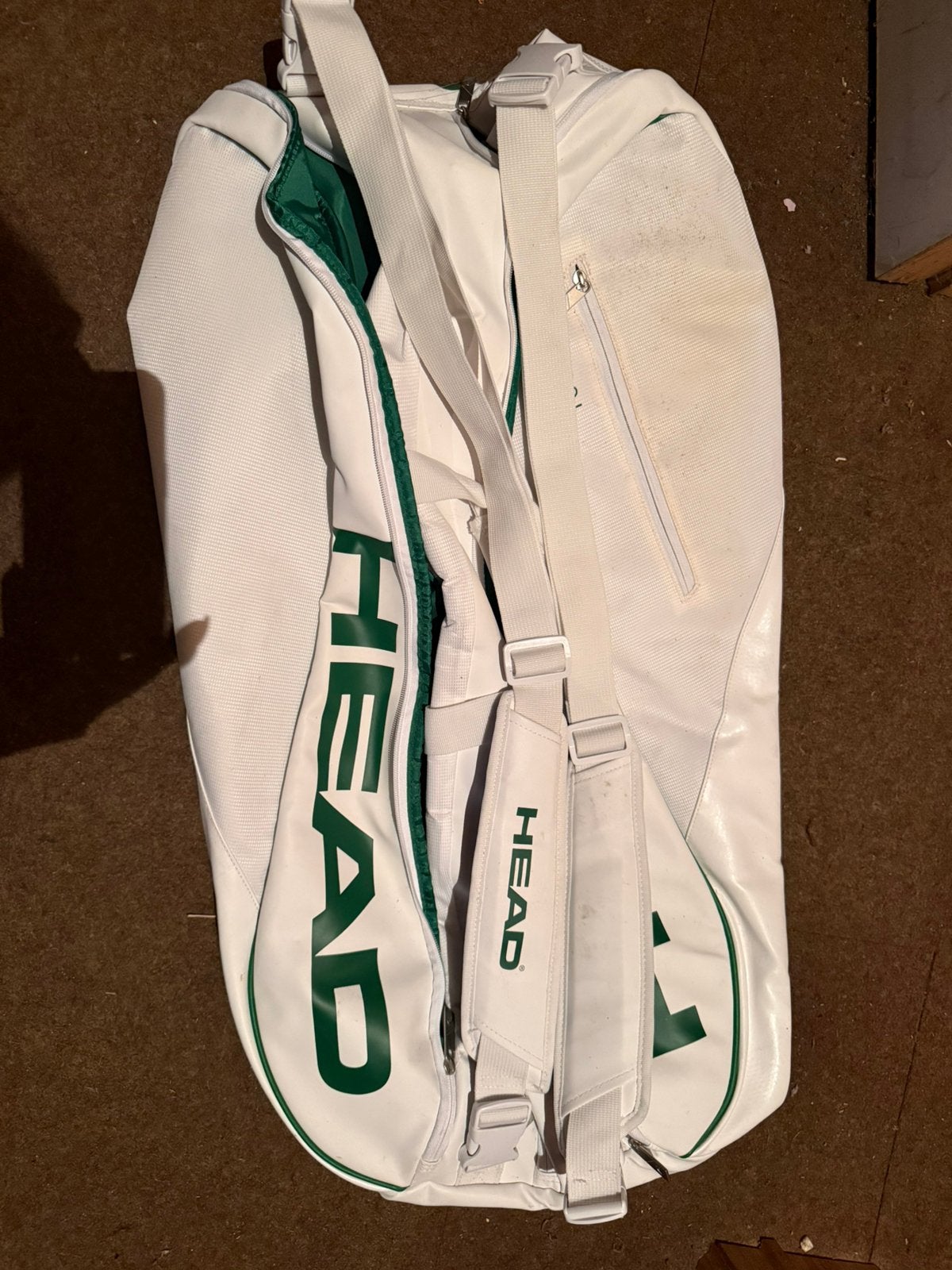 HEAD tennistas – wit/groen, Sports & Fitness, Enlèvement, Utilisé, Sac, Head