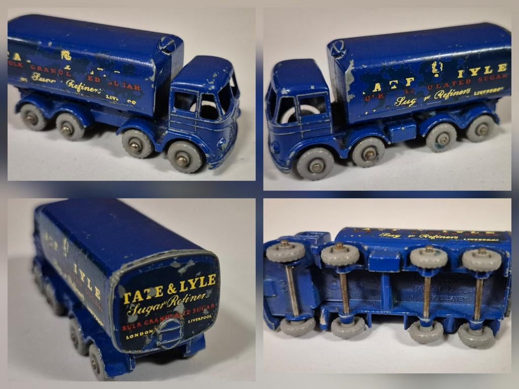 Matchbox Lesney 10-C 1961 Sugar Container Truck, Enlèvement ou Envoi, Utilisé, Bus ou Camion