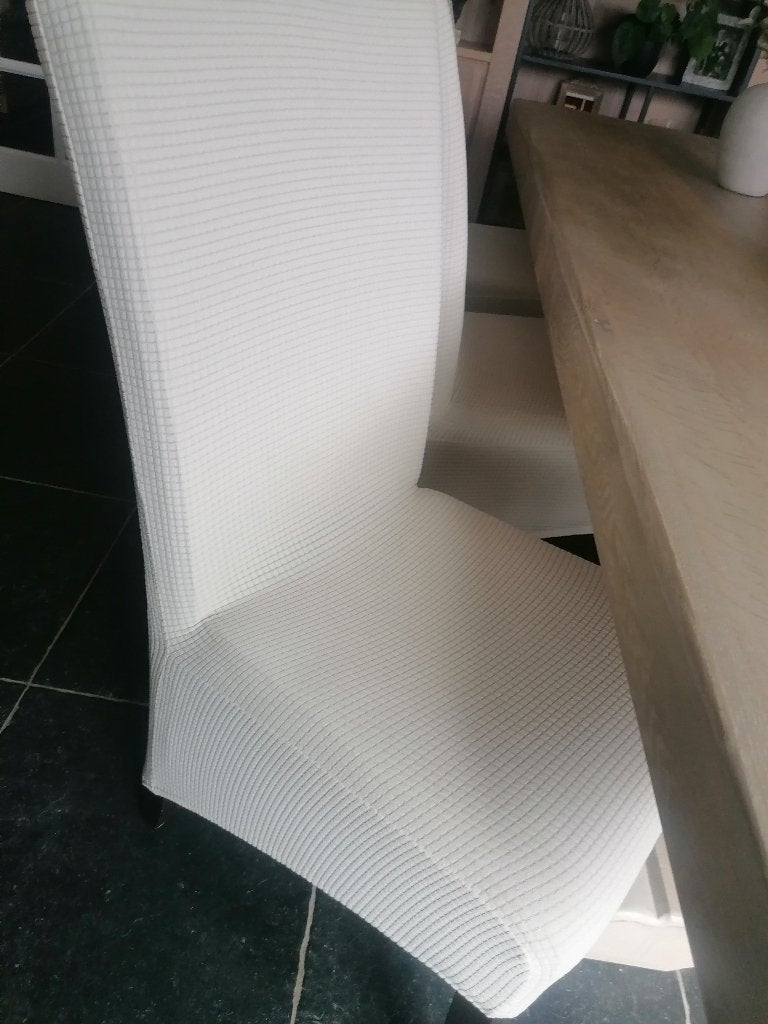 Eetkamerstoelen, Ophalen, Wit, Leer