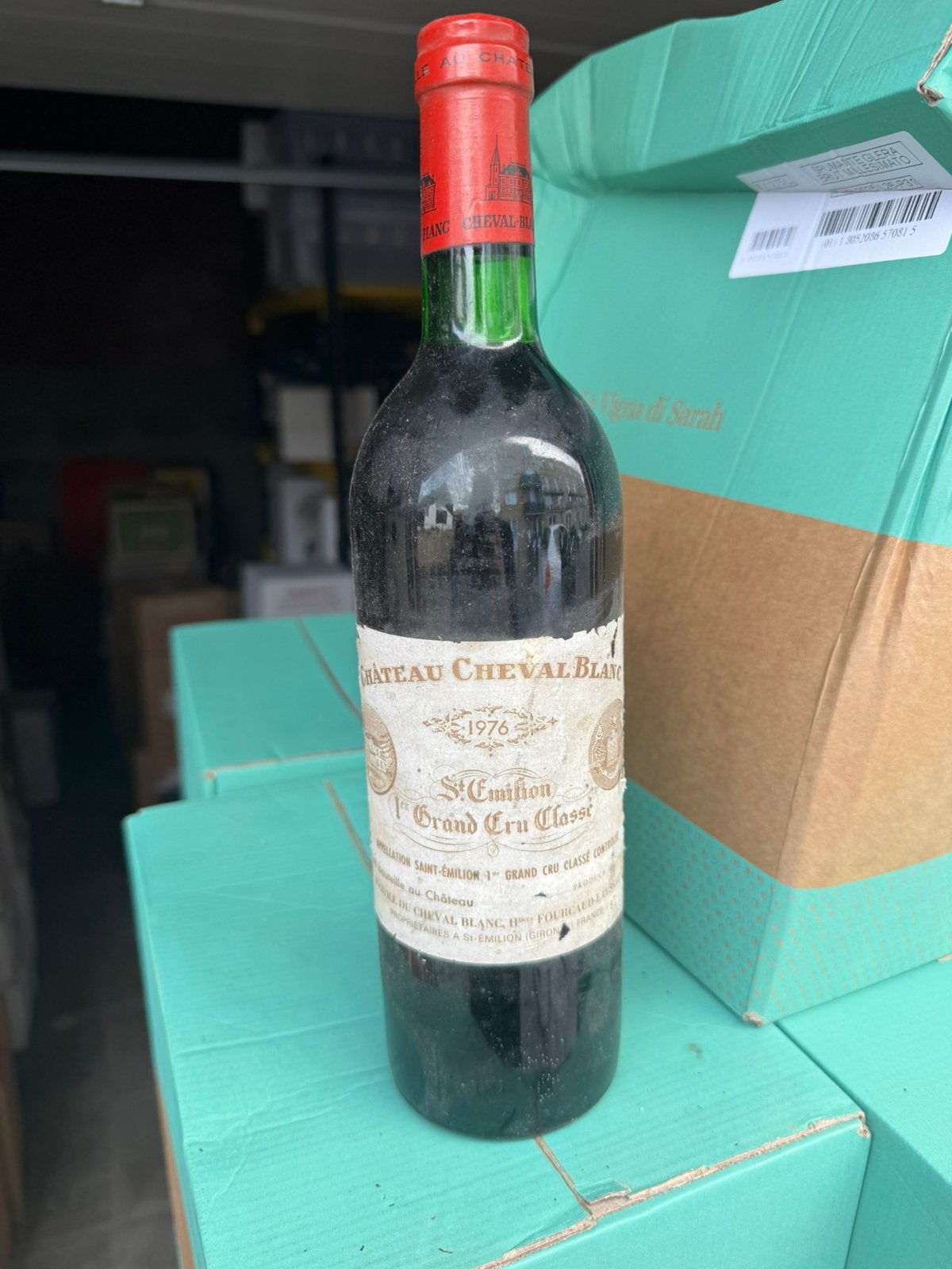 Château Cheval Blanc 1976 - Saint-Émilion, Enlèvement ou Envoi, Comme neuf