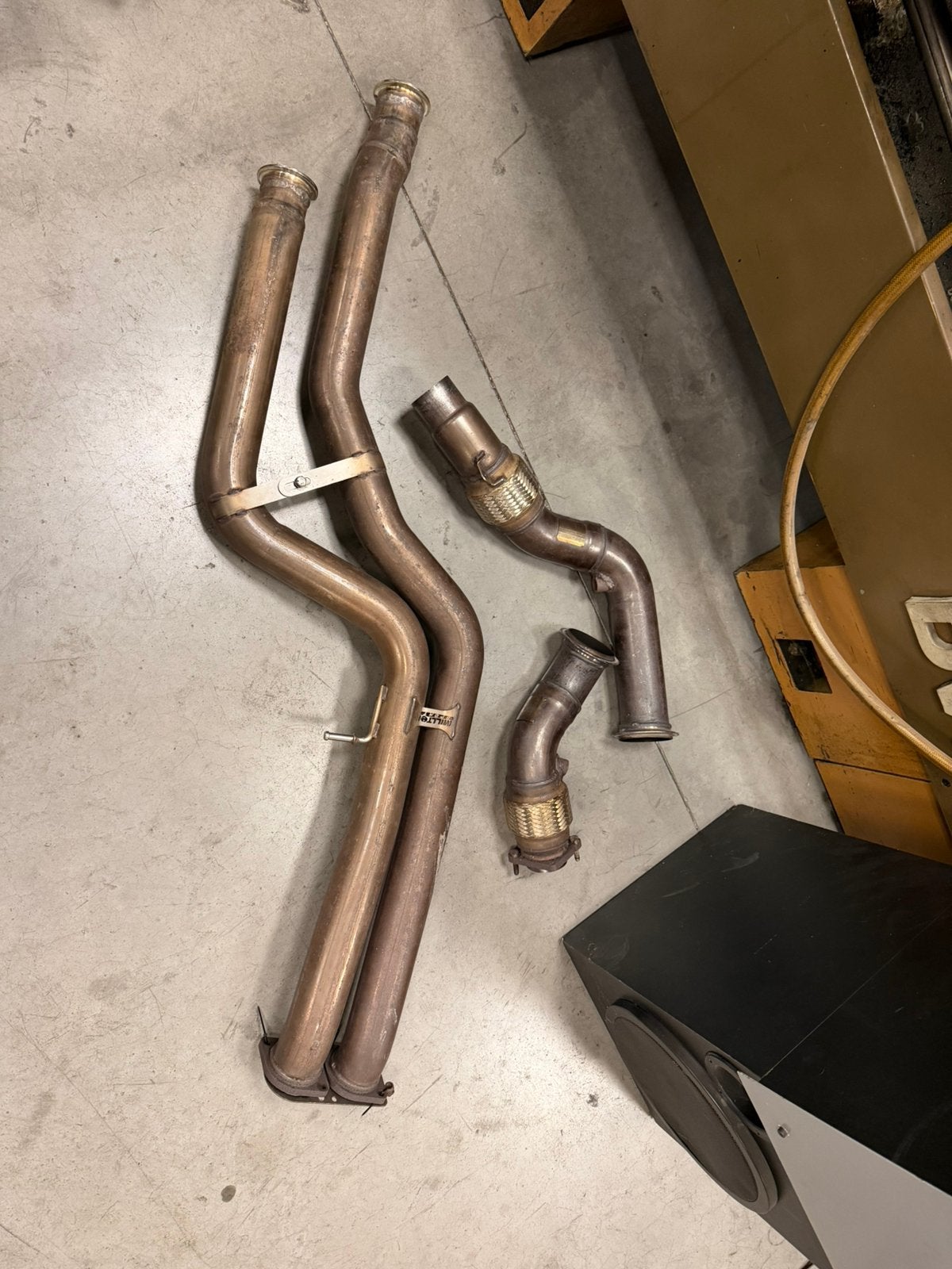 Miltek downpipe’s + midpipe Bmw m3 / m4 f80 /f82, Enlèvement, Utilisé, BMW