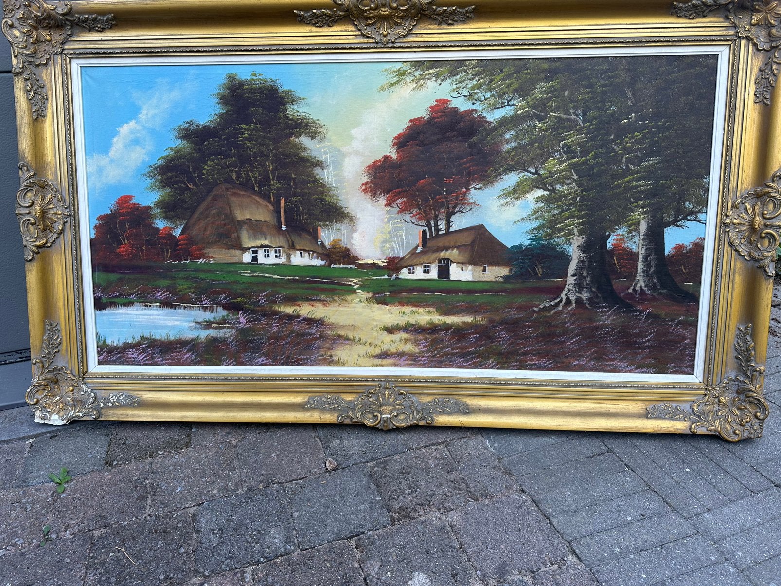 Landschapsschilderij, Ophalen
