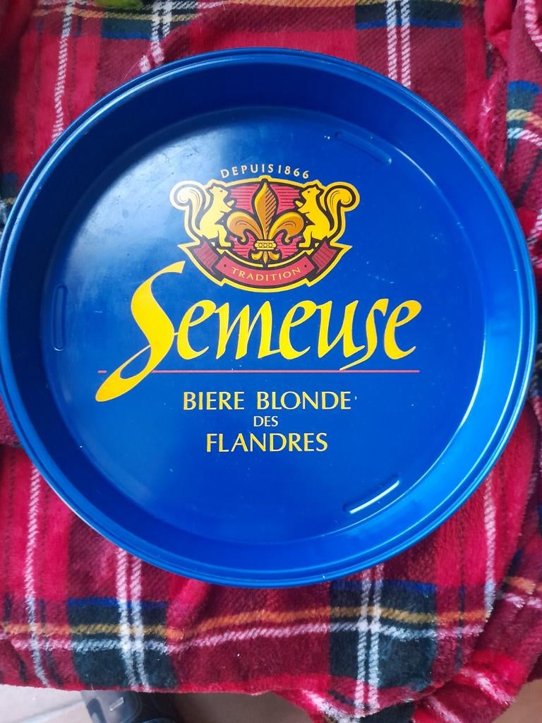 Dienblad_plateau  bier semeuse blonde des flandres, Ophalen of Verzenden