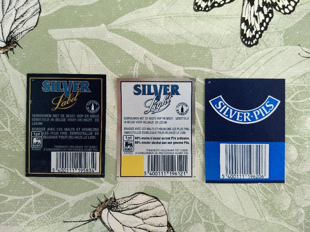 Duvel Moortgat - silver - bieretiket (2), Verzamelen, Ophalen of Verzenden, Zo goed als nieuw, Overige typen, Duvel