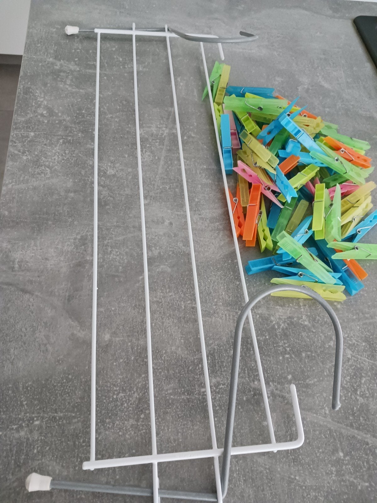 Klein droogrekje + wasknijpers te koop., Ophalen, Zo goed als nieuw, Wasrek