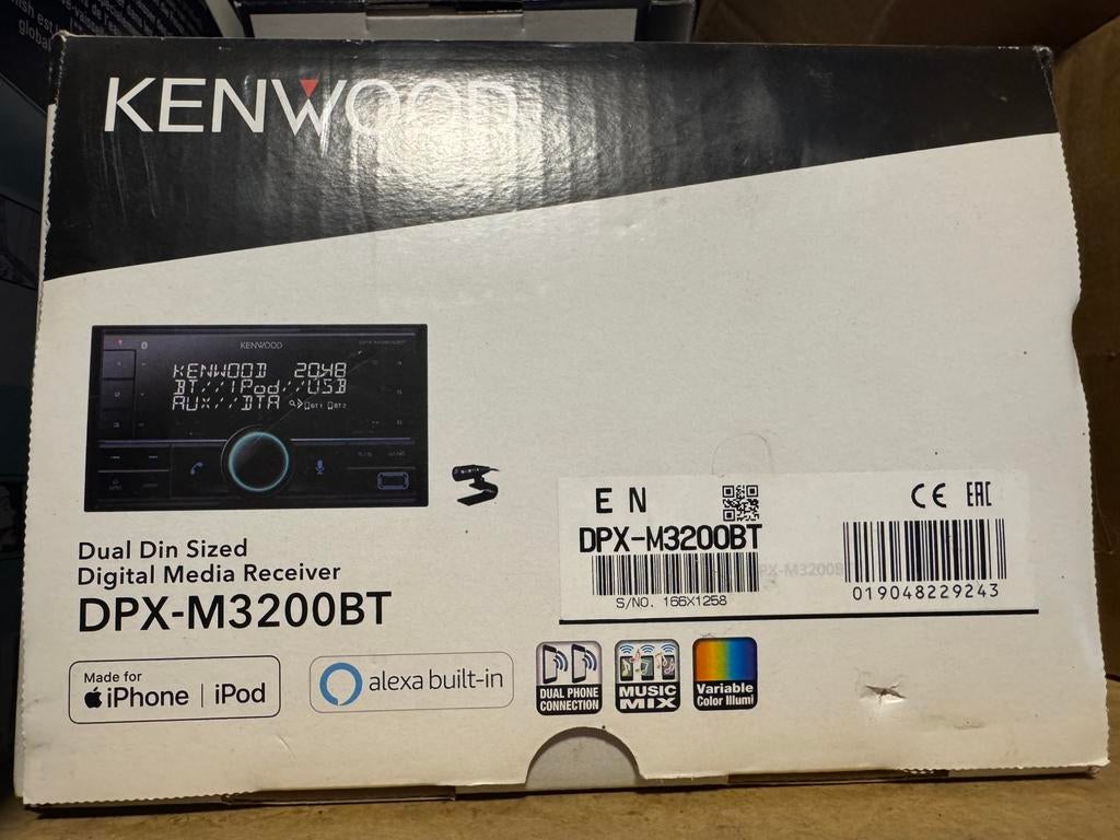 Kenwood DPX M3200BT, Ophalen, Nieuw