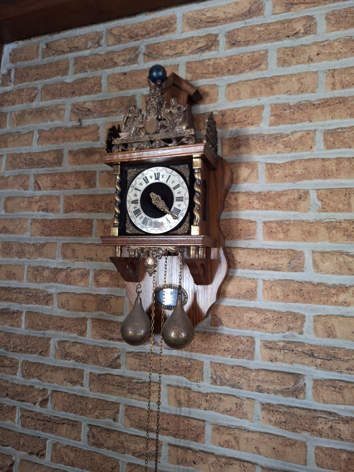 wandklok, Ophalen, Wandklok