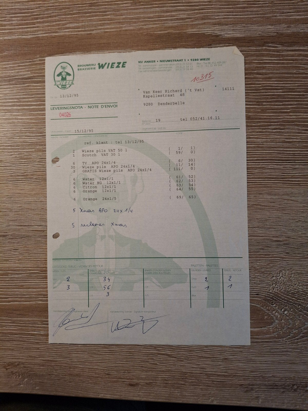 factuur vanroy wieze, Boeken, Ophalen of Verzenden