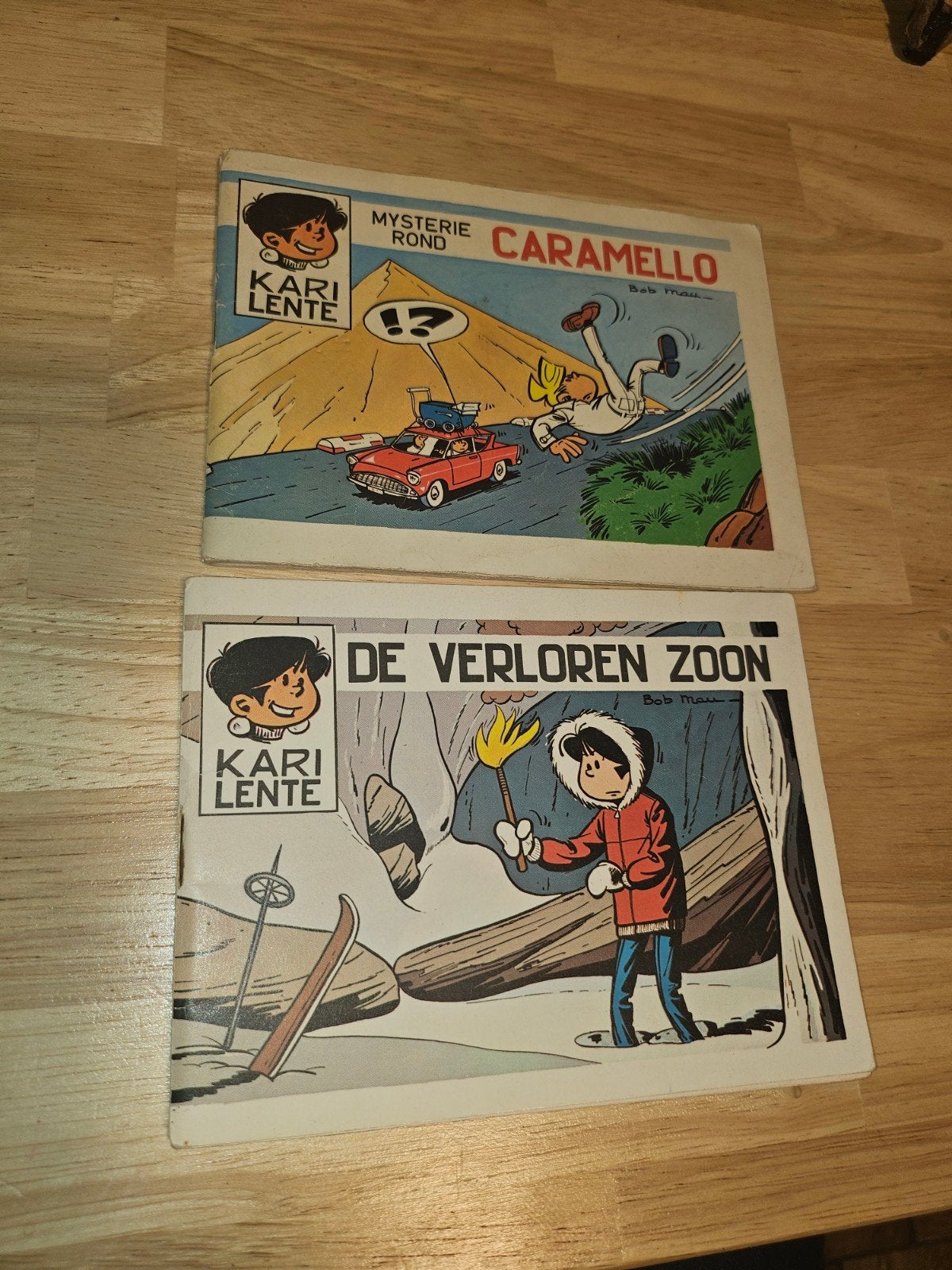 KARI LENTE  LOT 2 STRIPS UIT KNORR PROMO REEKS  1970-71, Boeken, Bob Mau, Ophalen of Verzenden, Zo goed als nieuw, Meerdere stripboeken