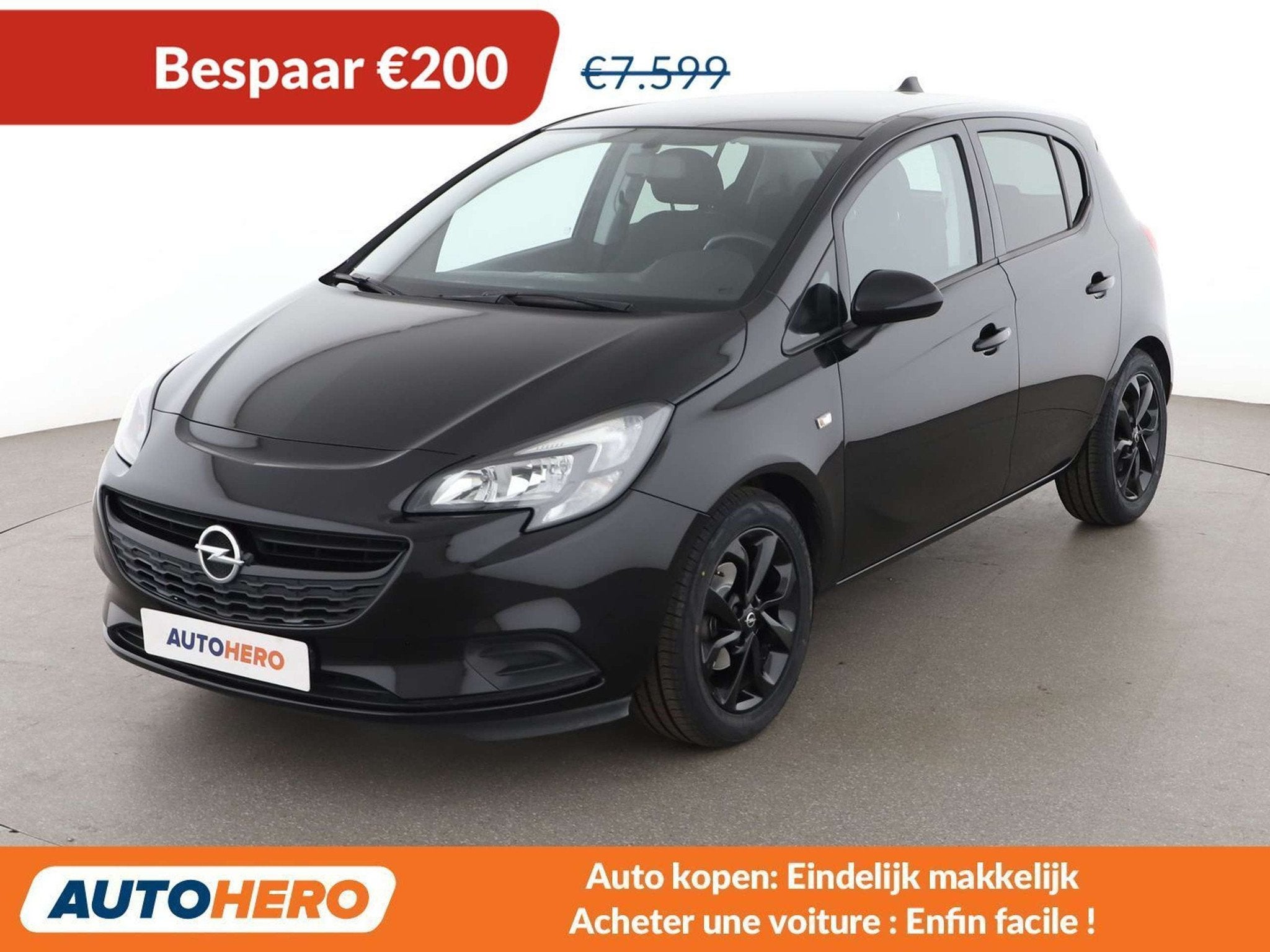 Opel Corsa 1.2 Color Edition (bj 2018), Auto's, Stof, Gebruikt, Zwart, Zwart