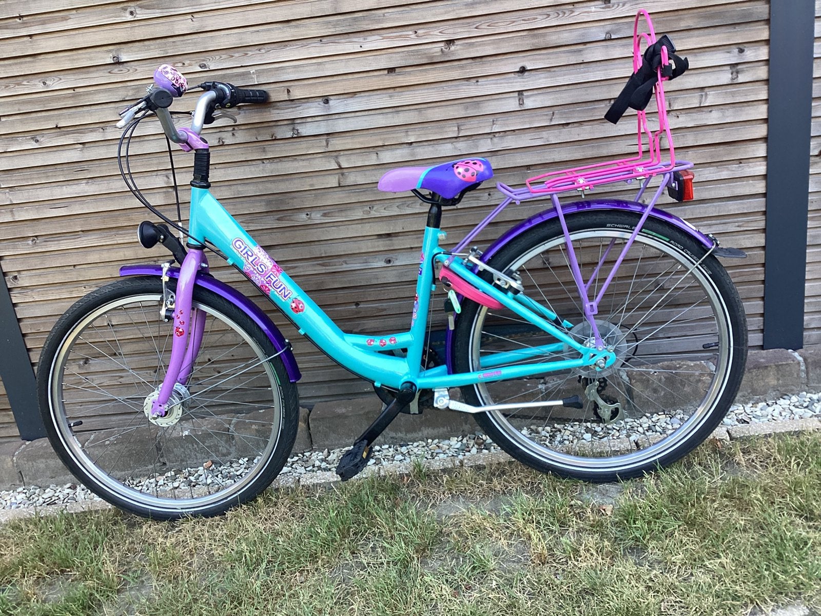 Meisjesfiets 24inch, Bike Fun Kids, Vélos & Vélomoteurs, Vélos | Filles, Comme neuf, 24 pouces, Frein à main, Vitesses, Frein sur jante