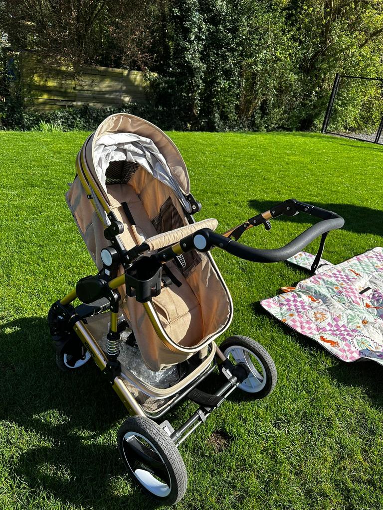 Kinderwagen met accessoires, Ophalen, Zo goed als nieuw, Kinderwagen, Overige merken