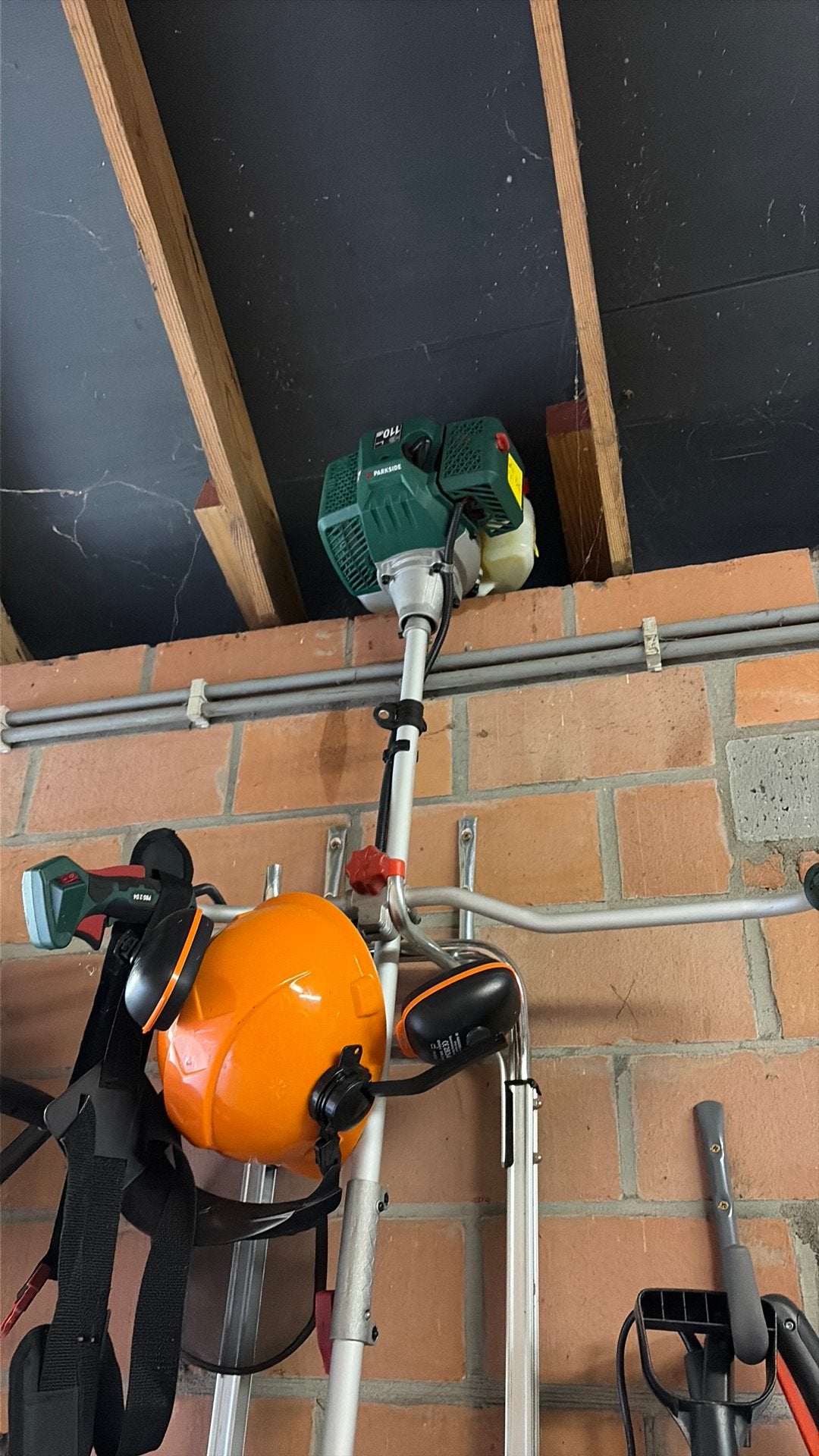 Parkside benzine bosmaaier, Tuin en Terras, Ophalen, Zo goed als nieuw, Benzine