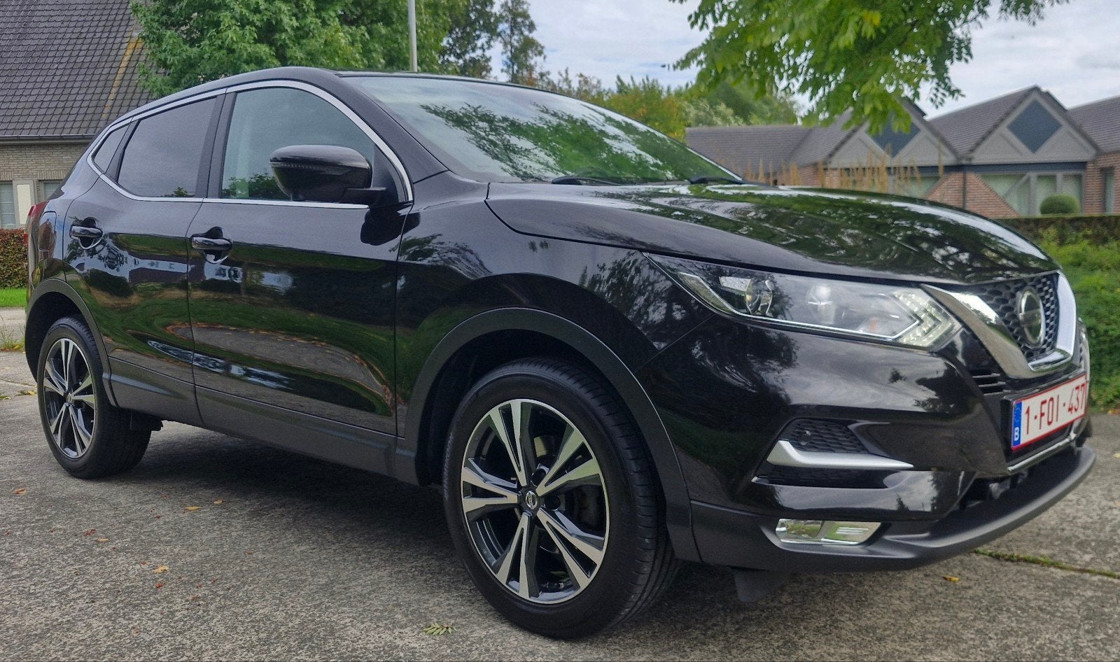 Nissan qashqai 1.2 automaat, Auto's, Stof, Bluetooth, Zwart, 5 deurs