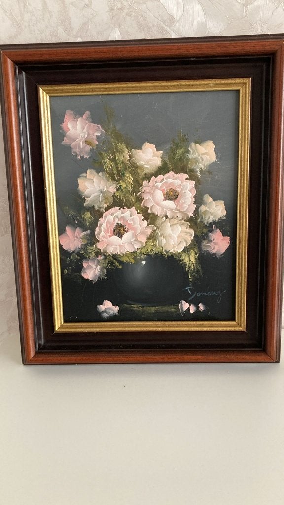 Olieverfschilderij – Bloemenstilleven – Anton Domberg, Antiquités & Art, Art | Peinture | Classique, Enlèvement, Classique, Signé