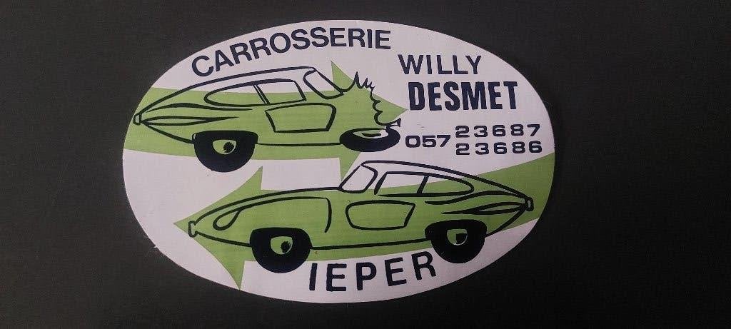 Sticker autocollant carrosserie desmet Ieper, Collections, Autocollants, Envoi, Utilisé