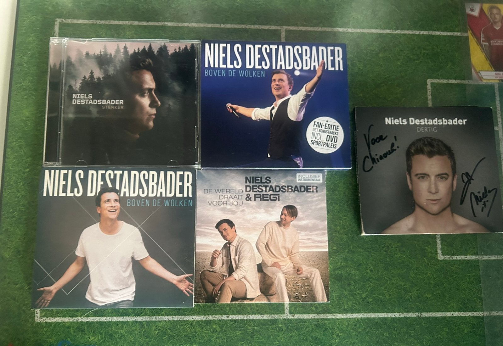 5 Cd’s Niels Destadsbader, Cd's en Dvd's, Cd's | Nederlandstalig, Ophalen of Verzenden, Zo goed als nieuw, Gesigneerd