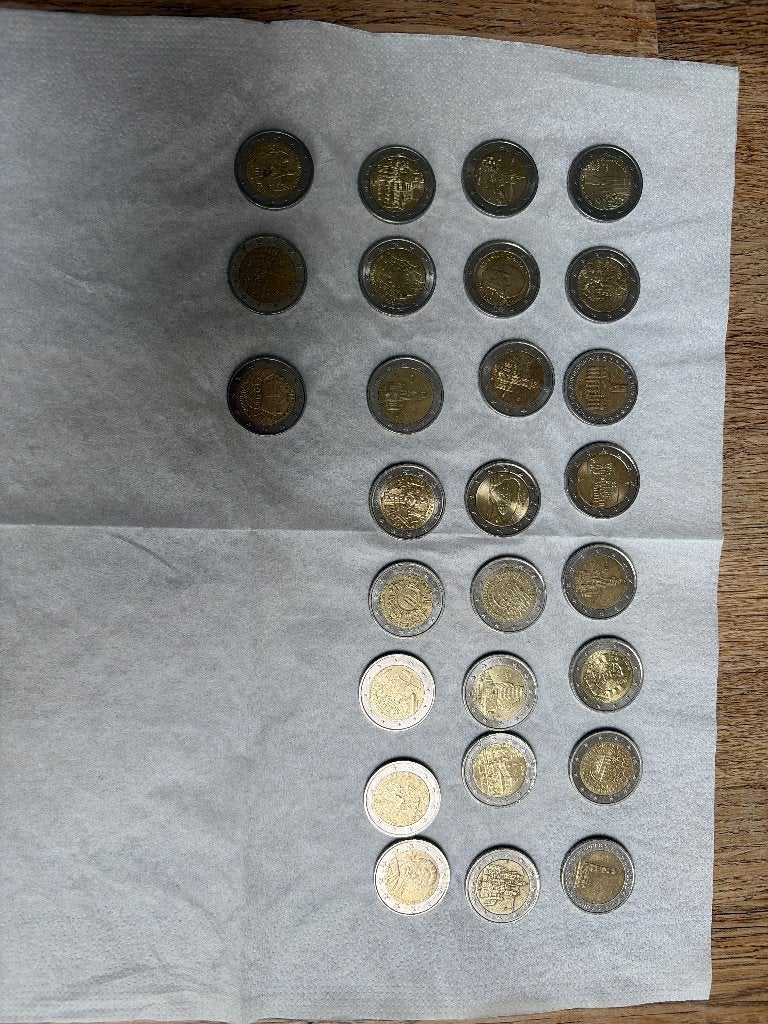 Lot de 27 pièces commémoratives de 2 euros d’Allemagne., Enlèvement, Monnaie