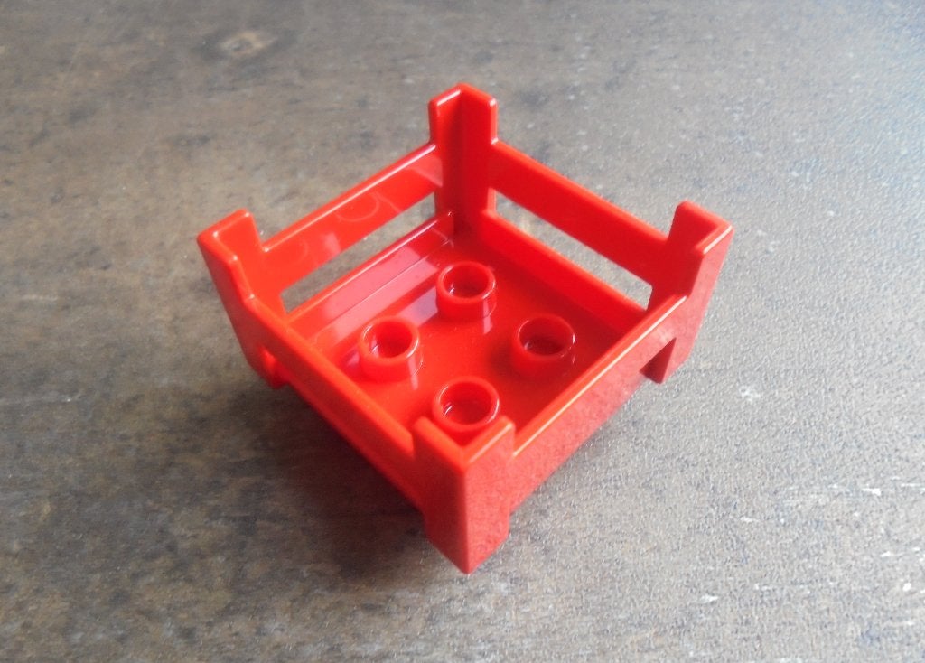 Lego Duplo Container Wooden-Style Crate (zie foto's), Kinderen en Baby's, Speelgoed | Duplo en Lego, Ophalen of Verzenden, Gebruikt