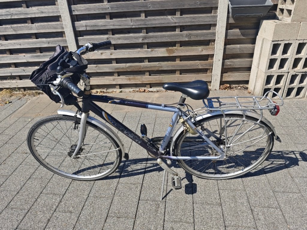 Thompson herenfiets 28 inch — framemaat 49 cm — Shimano, Fietsen en Brommers, Gebruikt, Velgrem, Versnellingen, 49 tot 53 cm