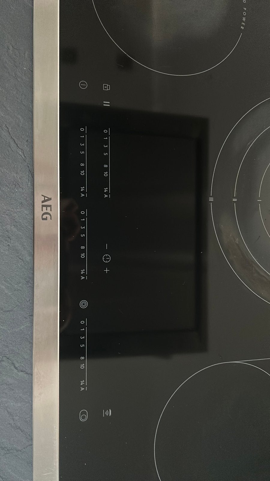 AEG keramisch vuur met inox omlijsting, Ophalen, Gebruikt, Keramisch, Inbouw