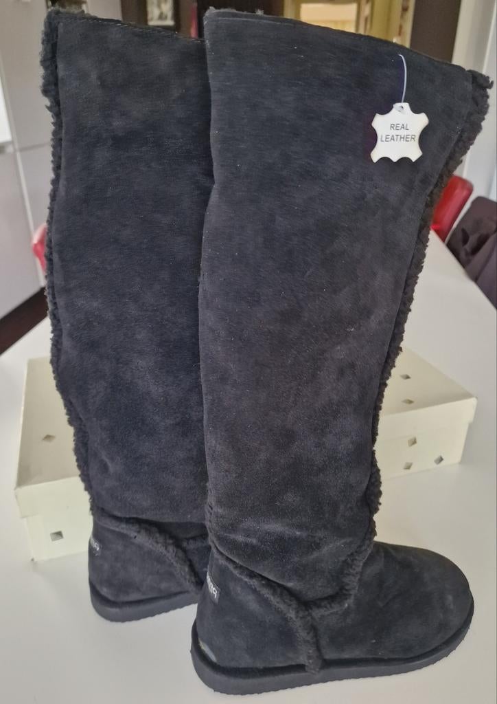 Bottines Riviera, nubuck noir, cuir, intérieur laine, neuves, Enlèvement ou Envoi