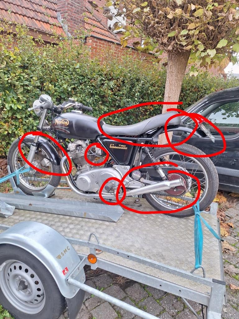 Norton commando onderdelen, Motoren, Motoren | Oldtimers, Ophalen