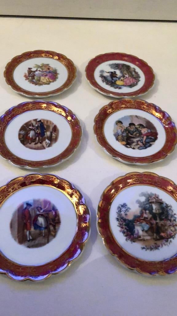 Assiettes de guilde anciennes en porcelaine, Antiquités & Art, Enlèvement ou Envoi