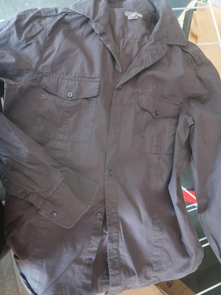 hemd herenhemd maat medium H&M grijs, Kleding | Heren, Overhemden, Ophalen of Verzenden, Grijs, H&M