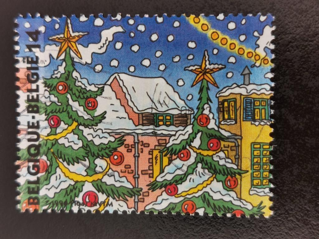 Belgique 1996 - Noël - Marché de Noël - Sapins de Noël, Enlèvement ou Envoi, Affranchi, Noël