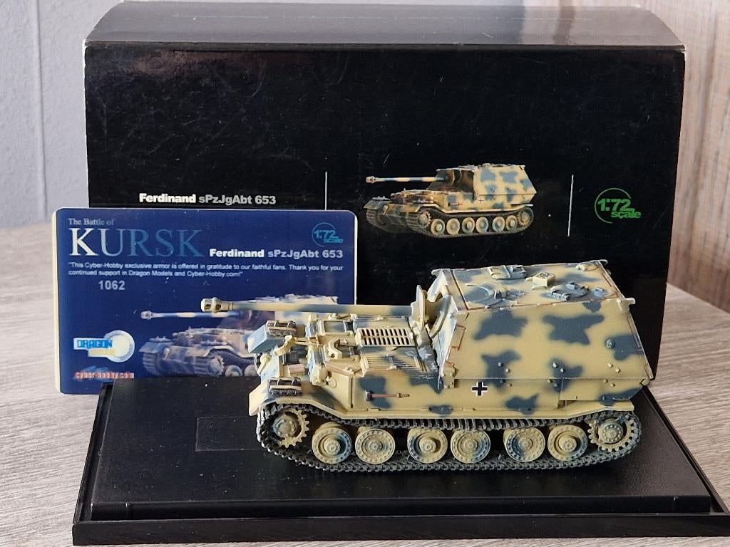 Dragon Armor 60094 Ferdinand sPzJgAbt 653 Kursk tank char, Envoi, Armée de terre, Miniature ou Figurine