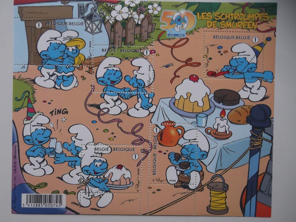 BL159 De Smurfen - Les Schtroumpfs MNH, Timbres & Monnaies, Enlèvement ou Envoi, Non oblitéré, Timbre-poste
