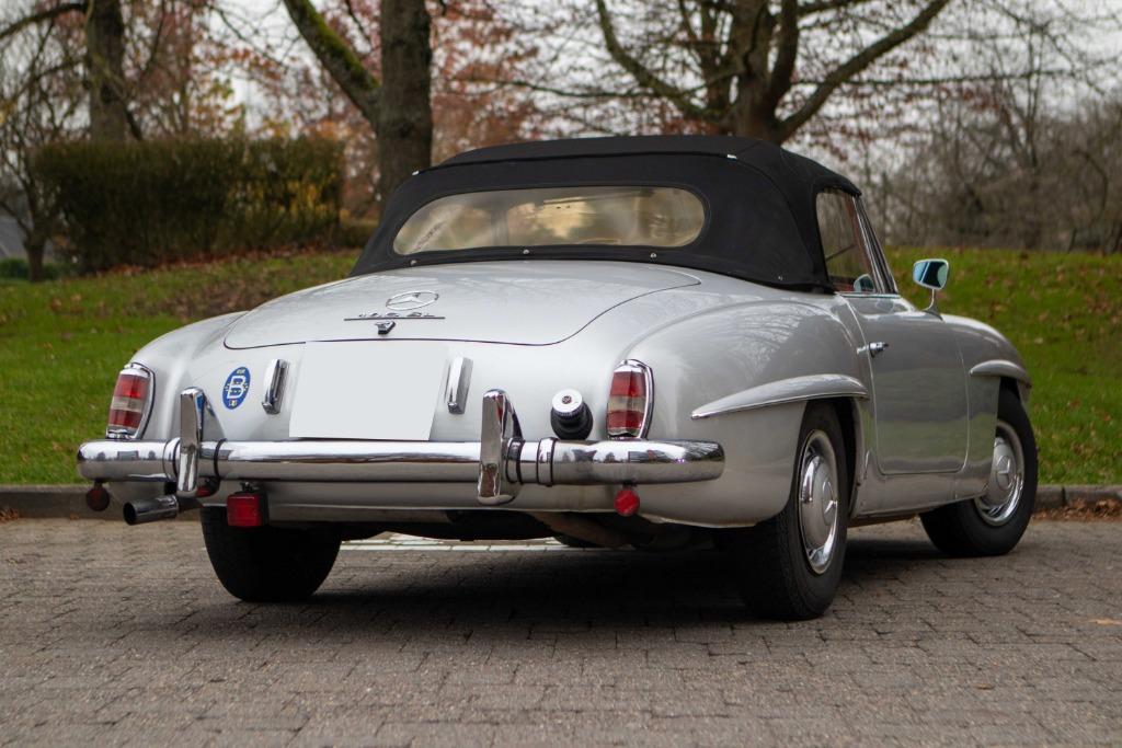Mercedes-Benz 190 SL - Very good condition - Expertise, Cuir, Argent ou Gris, Achat, Radio