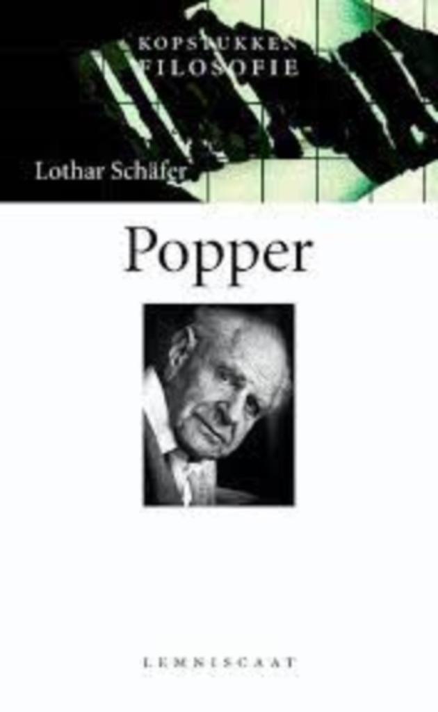 Popper|Lothar Schäfer 9056374249, Ophalen of Verzenden, Zo goed als nieuw, Cultuurfilosofie, Zie beschrijving