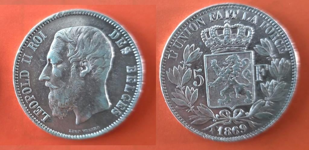 1869 - UNION FAIT FORCE-LEO 2. zilver, Verzenden, Zilver, Zilver