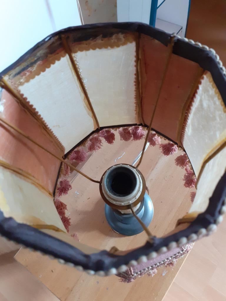 LAMPE PIED EN ÉTAIN À POSER 32 CM, Enlèvement