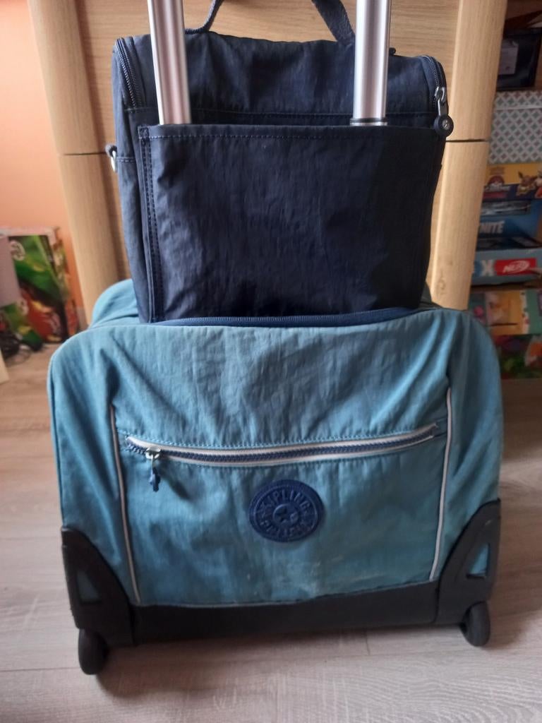 Mallette Kipling, Ophalen of Verzenden, Gebruikt, Blauw