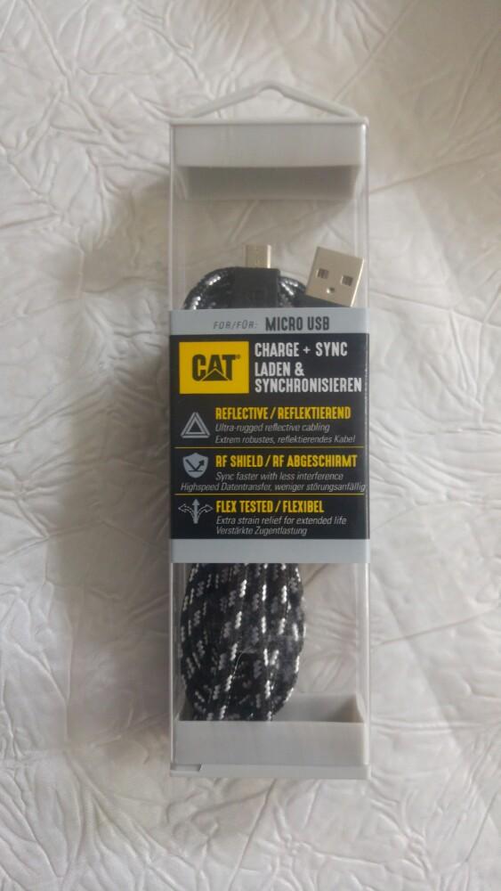 Câble usb pour gsm smartphone reflechissant Cat Caterpillar, Telecommunicatie, Ophalen of Verzenden, Nieuw