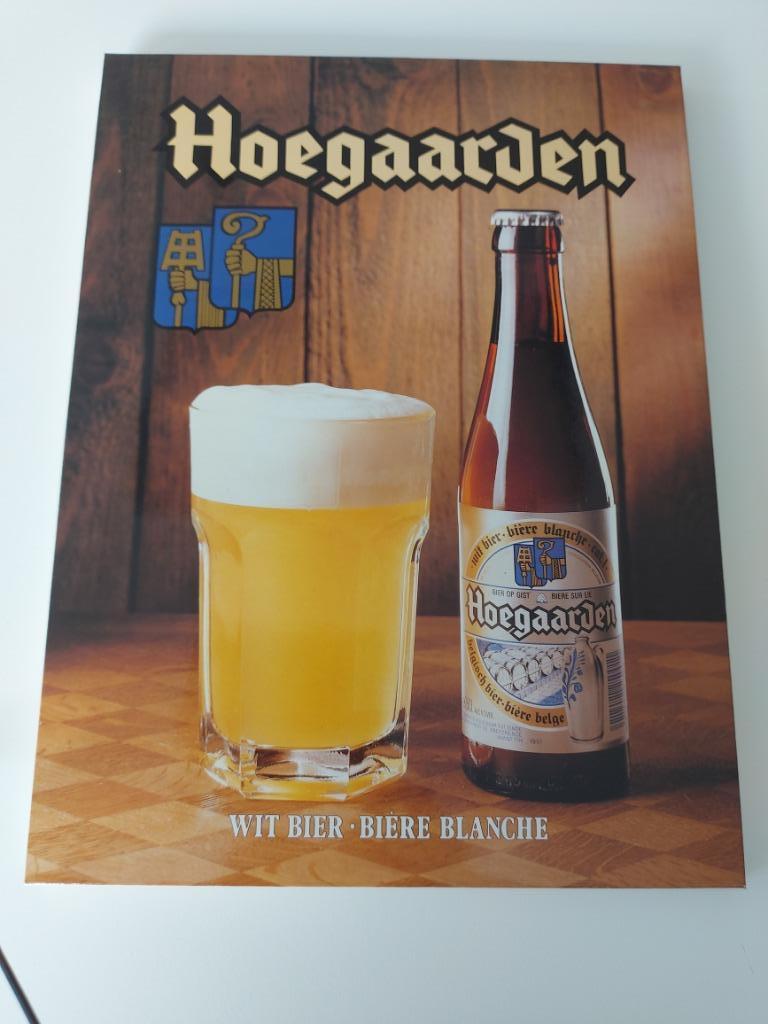 Plaque / poteau Hoegaarden, Enlèvement ou Envoi, Utilisé, Panneau publicitaire