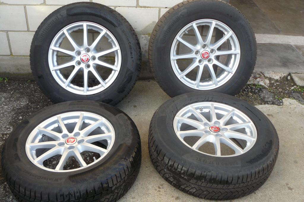 Winterset Jaguar E-Pace velgen + winterbanden winterwielen, Auto-onderdelen, Banden en Velgen, Velg(en), Winterbanden, 17 inch