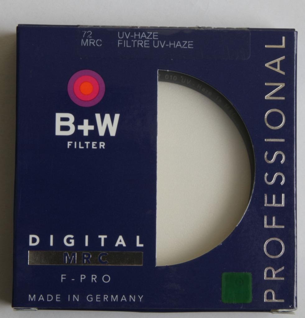 Filtre d'objectif B+W diam 72 UV Haze F-PRO, Enlèvement ou Envoi, B&W, Comme neuf, 70 à 80 mm