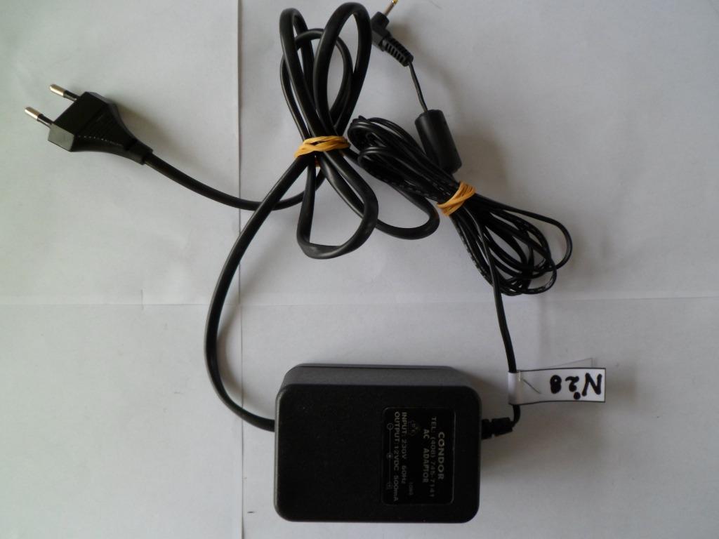 Chargeur adaptateur secteur CONDOR 230Vac/50Hz => 12.0VDC/50, Enlèvement ou Envoi, Comme neuf