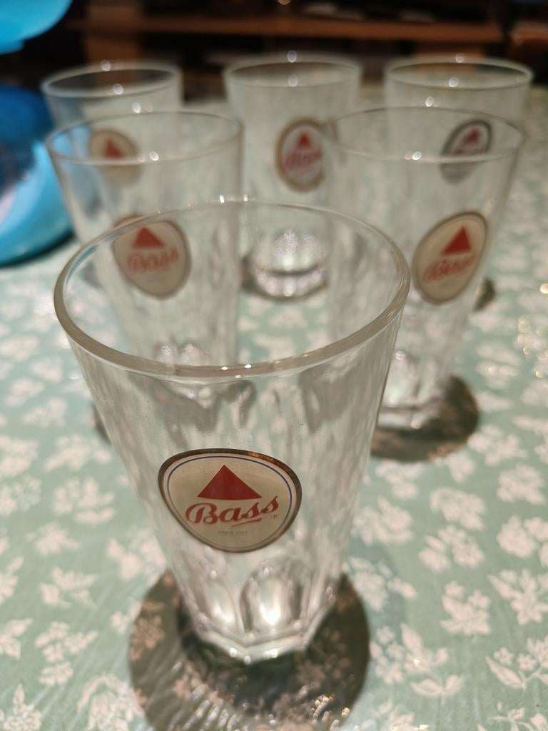 6verres bass, Collections, Verres & Petits Verres, Enlèvement ou Envoi, Comme neuf