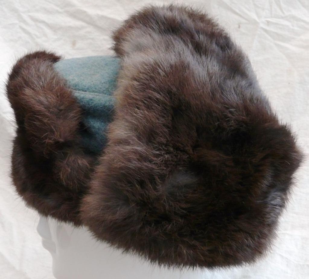 Bontmuts / Pelzmütze, Polizei / Field Police, Maat 56, 1944., Ophalen of Verzenden, Landmacht, Helm of Baret