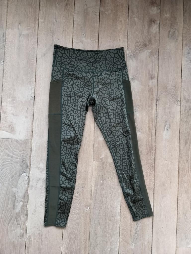 Sportlegging khaki met print Hunkemöller/HKMX m, Ophalen of Verzenden, Zo goed als nieuw